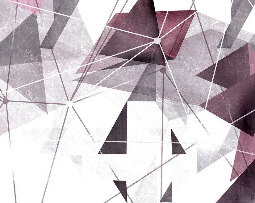 Modern Geometric Triangle Art Wallpaper Mural
