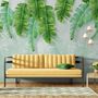 Tropical Leaves and Shading Leaf Wallpaper Mural