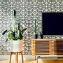 Modern Geometric Maze Wallpaper - STYLE 2