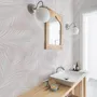 Soft Pink Palm Leaf Tropical Leaves Wallpaper Mural