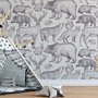 Papier peint dessin animal nordique enfants