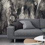 Dark Feather Monochrome Wallpaper Mural