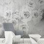 Watercolor Rose Bouquet Wallpaper Mural