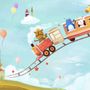 Cartoon Animals in the Amusement Park Wallpaper Mural