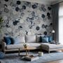 Dark Geo Hexagon Pattern Wallpaper Mural