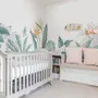 Tropical Banana Leaf with a Bird Wallpaper Mural