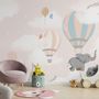 Kids Hot Air Balloons with Elephant Wallpaper Mural