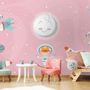 Papier peint les filles astronautes dans le vaisseau spatial