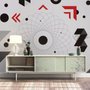 Colorful Geometric Lines Wallpaper Mural