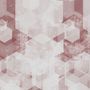 Abstract Pink Geometric Pattern Wallpaper Mural