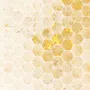Geometric Yellow Honeycomb Wallpaper Mural