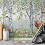 Kids Woodland Animals in the Forest Wallpaper Mural