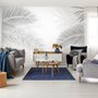 Dark Tropical Leaf Wallpaper Mural