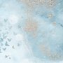 Abstract and Blue Butterfly Wallpaper Mural