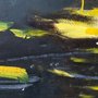 Oil Painting Black Yellow Splash Wallpaper Mural