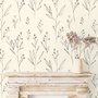 Minimal and Modern Field Plants Art Wallpaper Mural