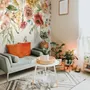Summer Floral Colorful Watercolor Blossom Wallpaper Mural