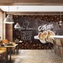 Papier peint grains de café avec moka