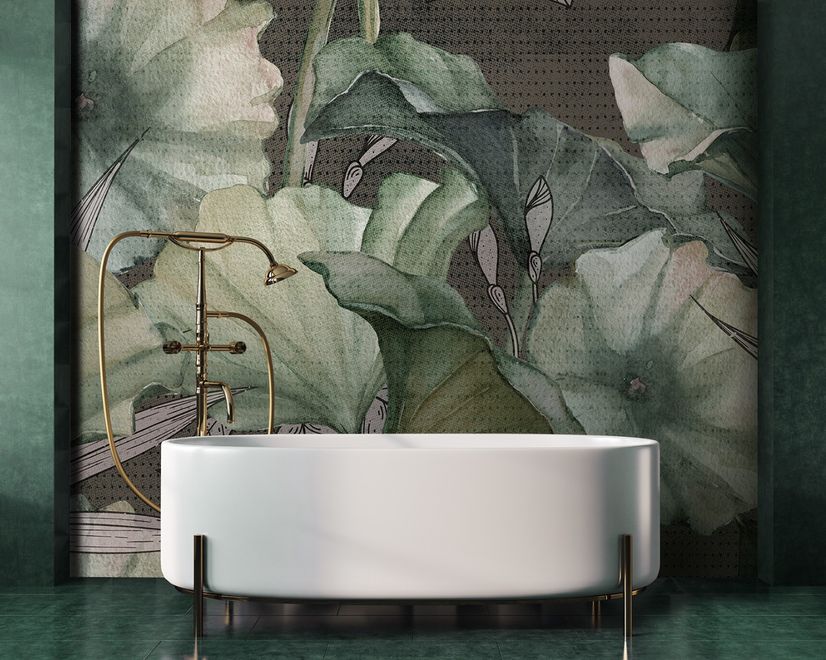 Lotus Leaf Wallpaper Mural