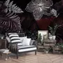 Dark Leaf Wallpaper Mural
