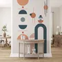 Geometric Arch with Shapes Wall Decal Sticker