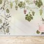 Papier peint panoramique vignes tropicales et fruits du durian