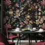 Art Nouveau Dark Floral Wallpaper Mural