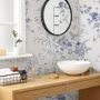 Monochrome Floral Drawing Art Wallpaper Mural