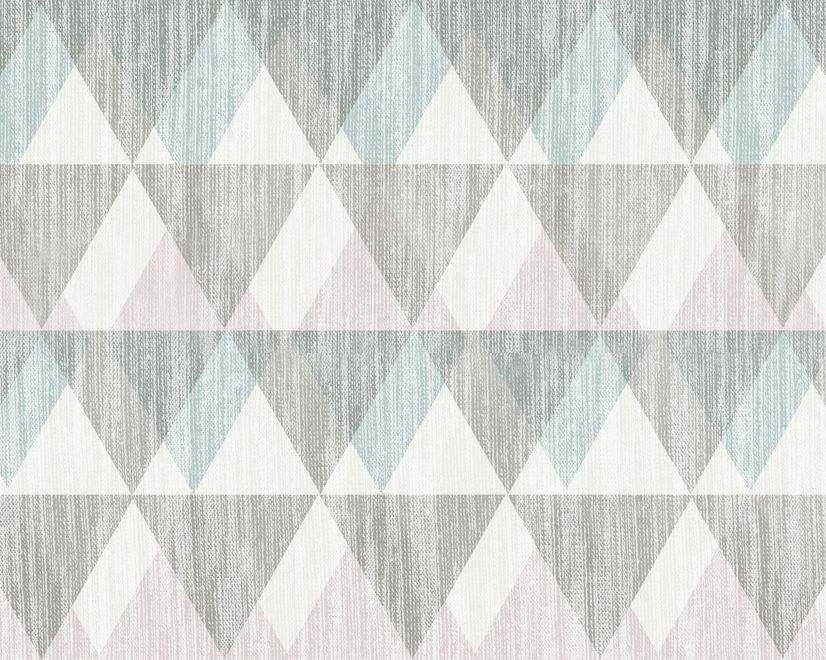 Trigon Geometric Shape Pattern Wallpaper Mural
