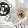 Luxuriöse Florale Diamant-Gänseblümchen-Fototapete