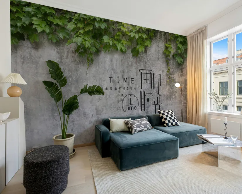 Nostalgic Ivy Leaf Wallpaper Mural