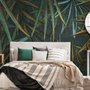 Dark Tropical Exotic Palm Leaf Wallpaper Mural