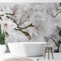 Papier peint panoramique floral rétro vintage