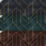 Art Deco with Gold Faux Lines Geometric Art Deco Wallpaper Mural