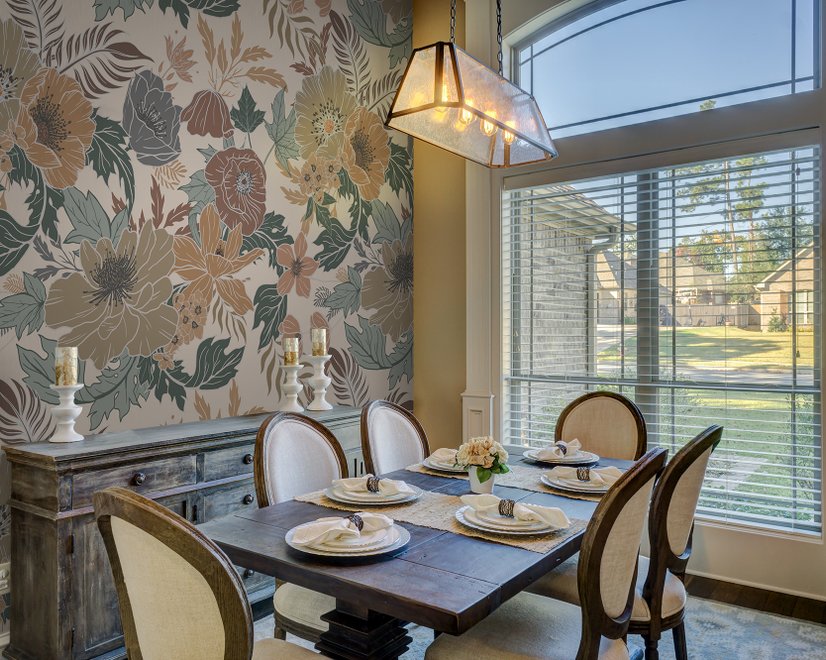 Bohemian Style Anemone Floral Bouquet Wallpaper Mural