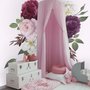 Colorful Peony and White Daisy Floral Bouqets Wall Decal Sticker