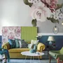Pink Rose Red Peony Floral Bouqet Wall Decal Sticker