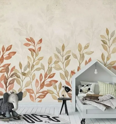 Vintage Autumn Leaves Wallpaper Mural