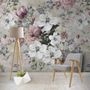 Watercolor Vintage Flower Wallpaper Mural
