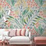 Aquarell Vintage Florale mit Botanischen Blättern Fototapete