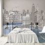 London Charcoal Drawing City Wallpaper Mural