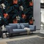 Exotic Leaves with Birds Wallpaper Mural