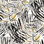 Papier peint panoramique motifs feuilles de palmier aquarelle