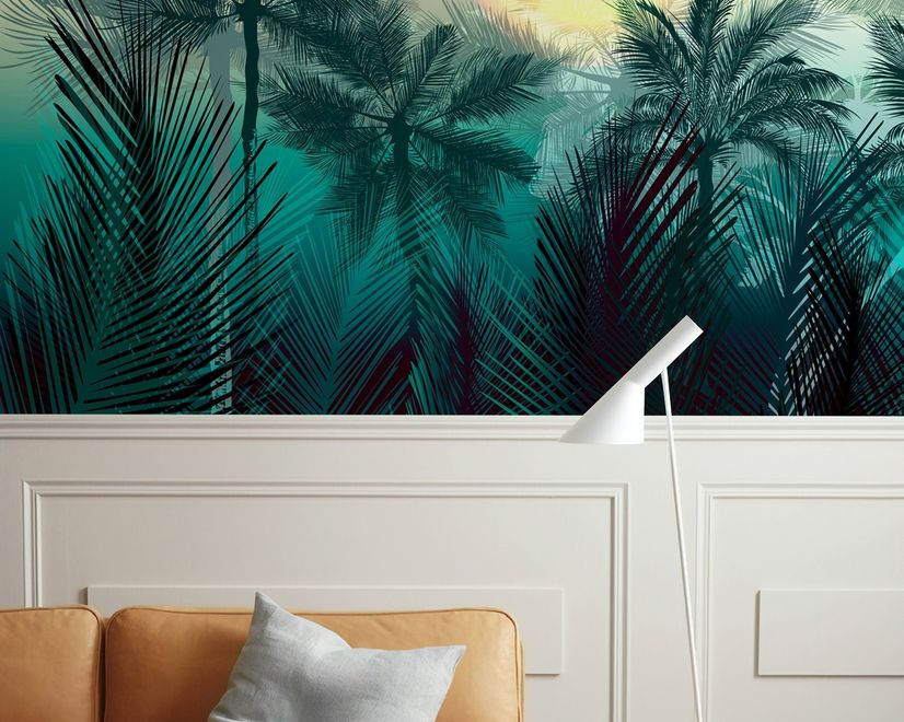 Tropical Palm Forest Wallpaper Mural