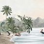 Tropical Nature Landscape with Birds Wallpaper Mural