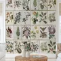 Vintage Floral Ceramic Art Wallpaper Mural