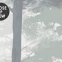 Monochrome Forest Silhouette Landscape Wallpaper Mural