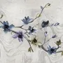 Retro Magnolia Blossom Wallpaper Mural