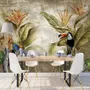 Nostalgic Toucan in the Tropical Forest Wallpaper Mural