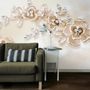 Cream Jewellery Rose Floral Wallpaper Mural